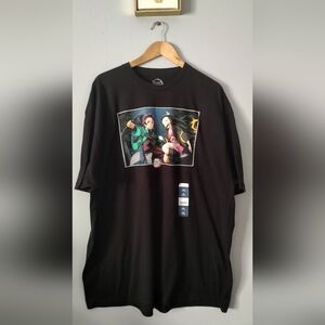 Demon Slayer  shirt men Color Black Short Sleeve Sise 3XL New Anime Netflix